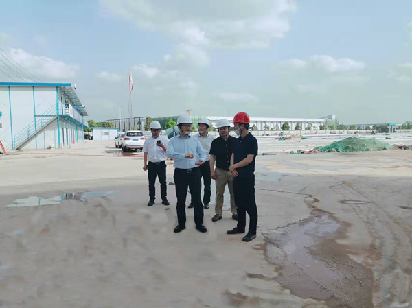 成都市金堂县委常委、统战部部长朱和金一行莅临四川庞源成都智能制造项目检查指导工作