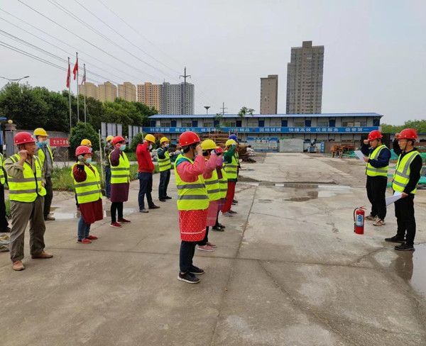 陕煤建设咸阳分公司第五项目部:开展消防应急演练 筑牢安全生产防线