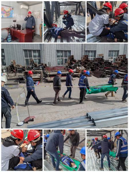 陕煤建设韩城分公司开展“实战化”安全应急演练