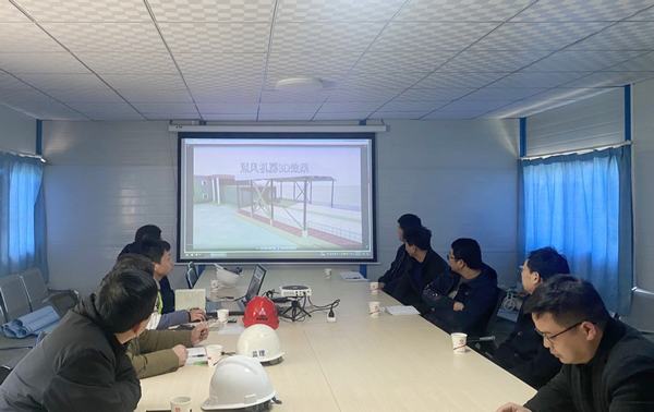 陕煤建设铜煤公司利用BIM技术指导真石漆施工