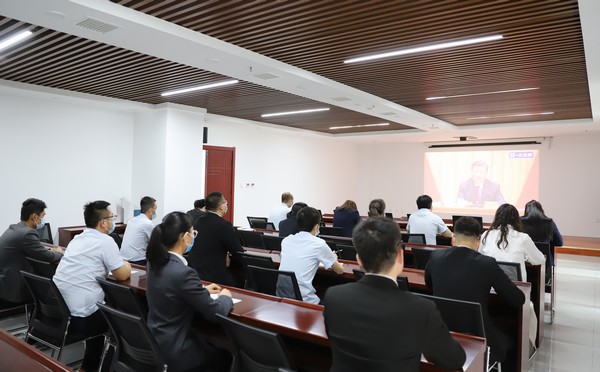 陕煤建设洗选煤运营公司组织观看庆祝中国共青团成立100周年大会