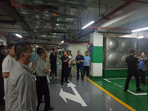 陕煤建设天工公司清源小区项目迎蒲城县人防办观摩交流团