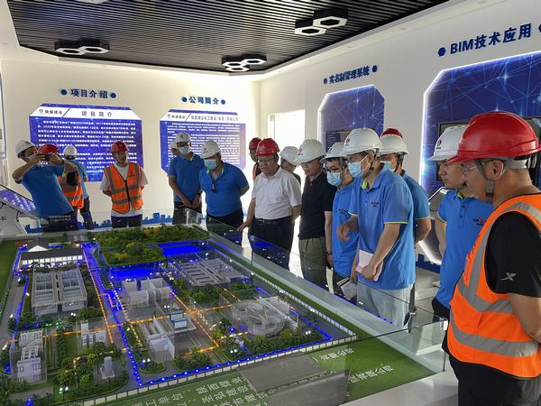 路桥分公司绥德项目部到榆林市西沙7万吨水厂项目观摩交流