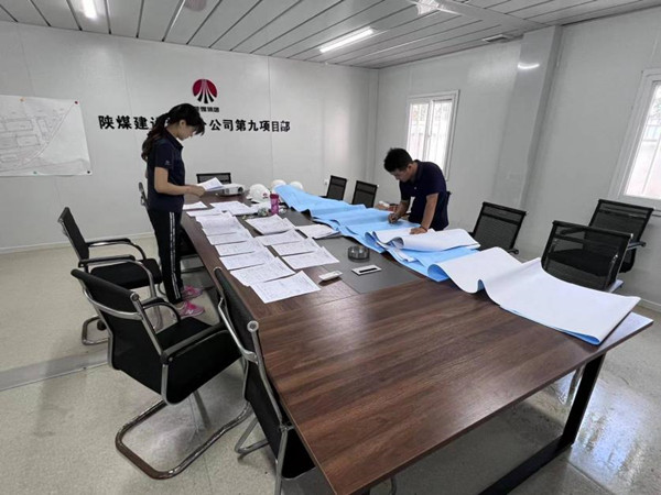 陕煤建设汉中分公司有序推进工城固柳林智慧物流园项目工程竣工