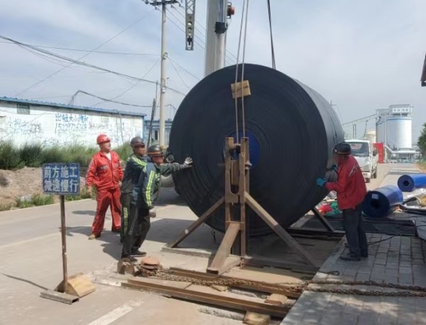 陕煤建设机电安装公司神府项目部：提前两天完成换带工作