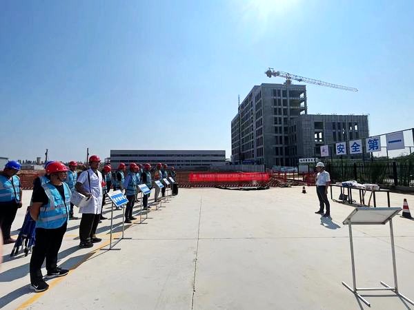 陕煤建设渭南分公司第十三项目部以演练促实战首次开展防汛应急演练