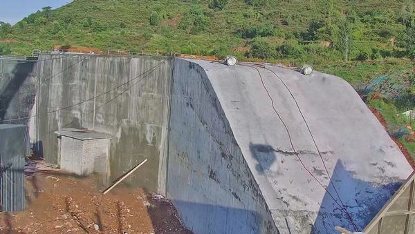 陕煤建设矿建二公司安装项目部承建的王峰煤矿中央回风立井风硐“破茧而出”