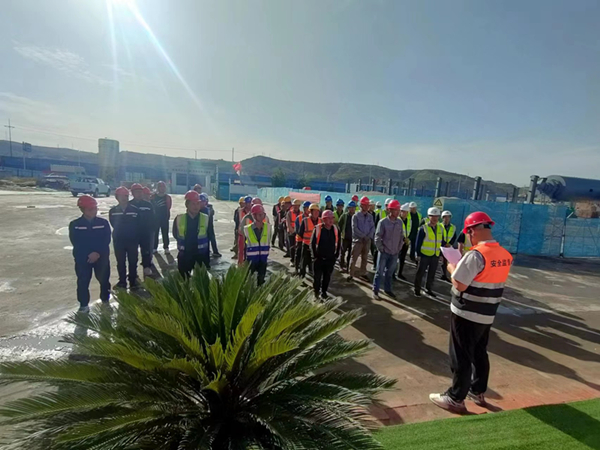 陕煤建设咸阳分公司第八项目部开展高处坠落应急演练