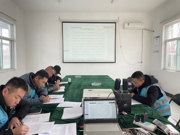 陕煤建设渭南分公司第十五项目部上好开工第一课 为复工复产保驾护航