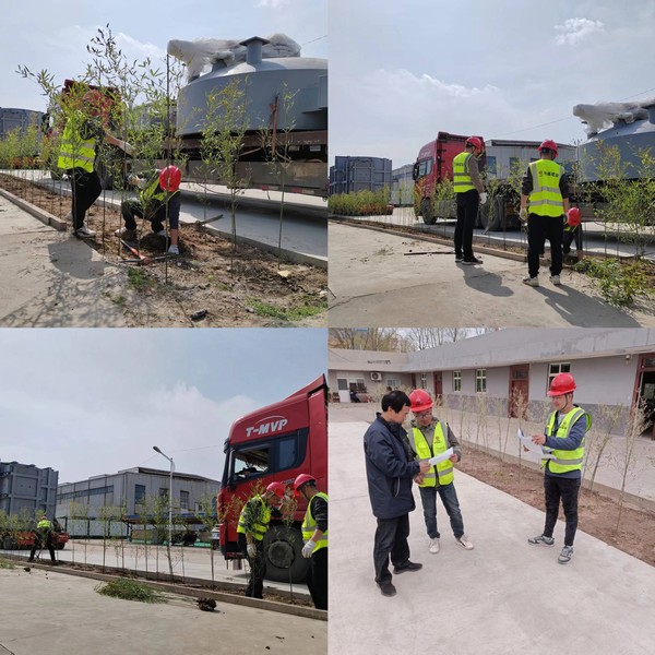 陕煤建设铜煤公司基层项目部：开展“义务植树添新绿 不负春光正当时”植树节活动