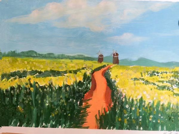 陕煤建设路桥分公司：与春天约“绘”