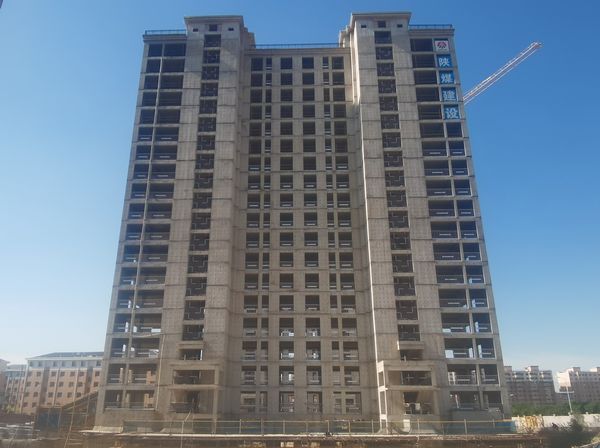 陕煤建设天工公司中润府（一期）项目4个单体工程顺利通过主体验收