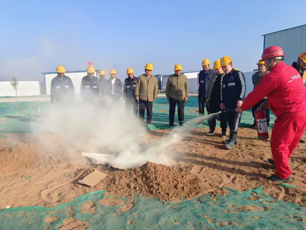 陕煤建设矿建三公司组织开展消防应急演练活动