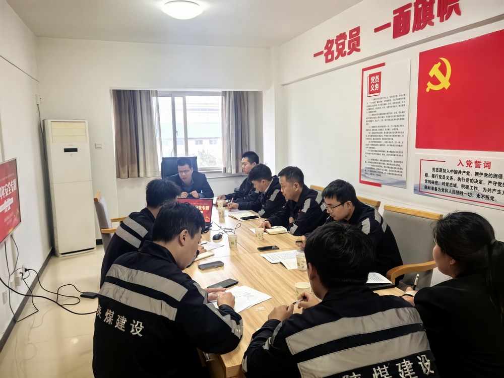 陕煤建设洗选煤运营公司神渭蒲城运营项目部： “主题党日+”激发党员活力，筑牢“百日安全”防线