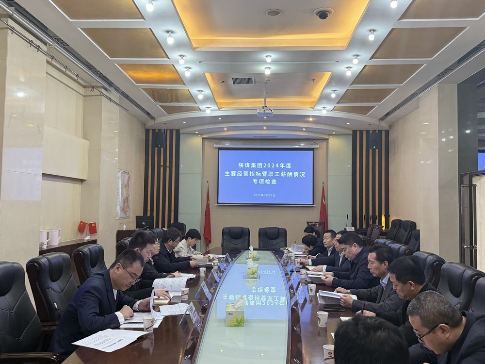 陕煤集团检查组莅临建设集团开展2024年度主要经营指标及职工薪酬情况专项检查
