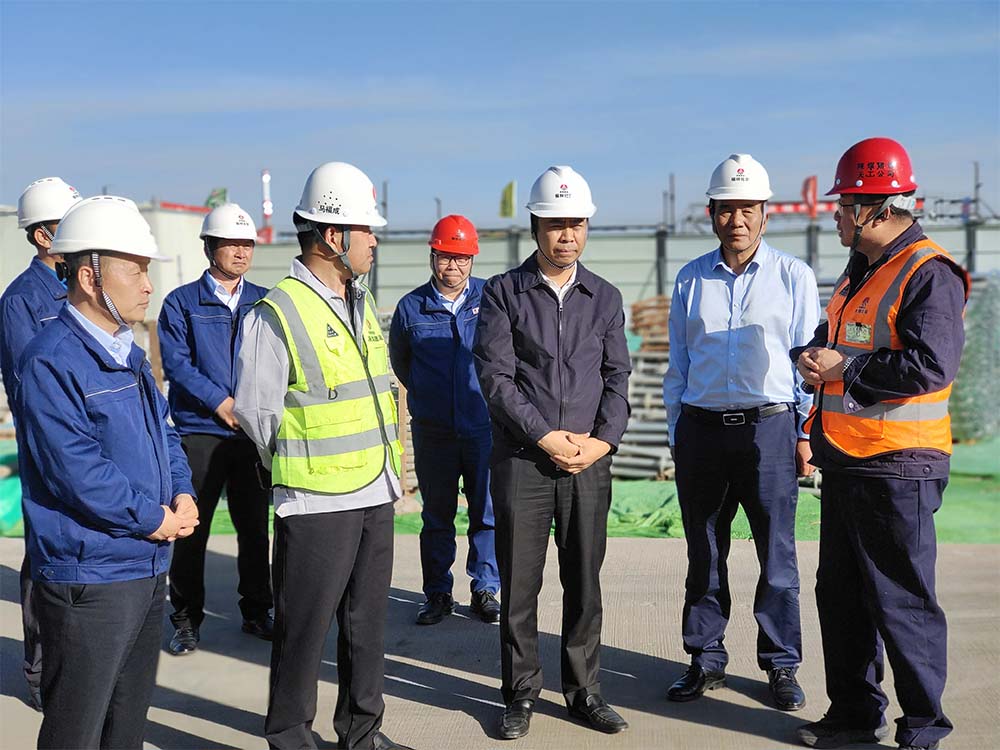 陕煤集团副总经理宋召军深入天工公司项目一线检查指导