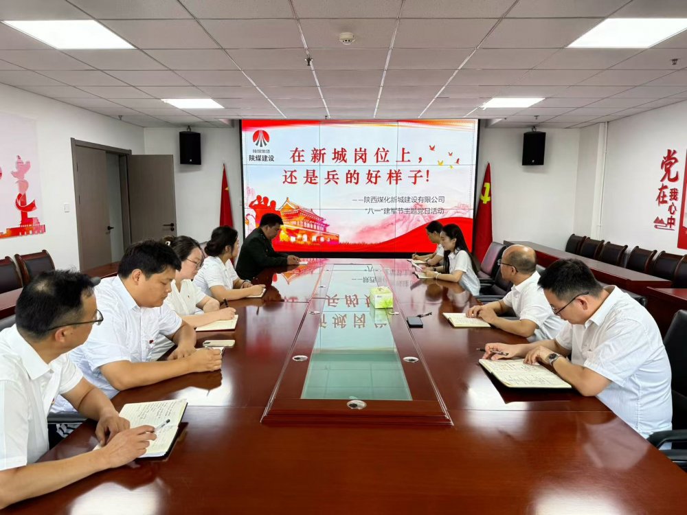 陕煤建设新城公司开展“八一”主题党日活动