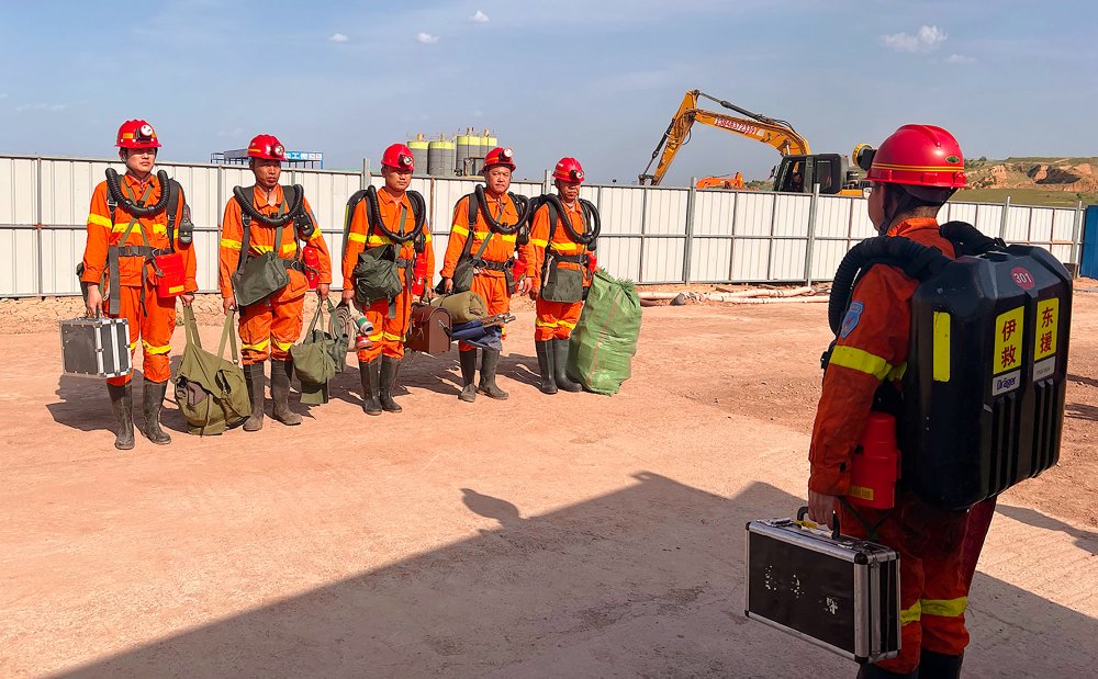 陕煤建设天工公司矿建六部：联合演练筑防线，实战检验提能力