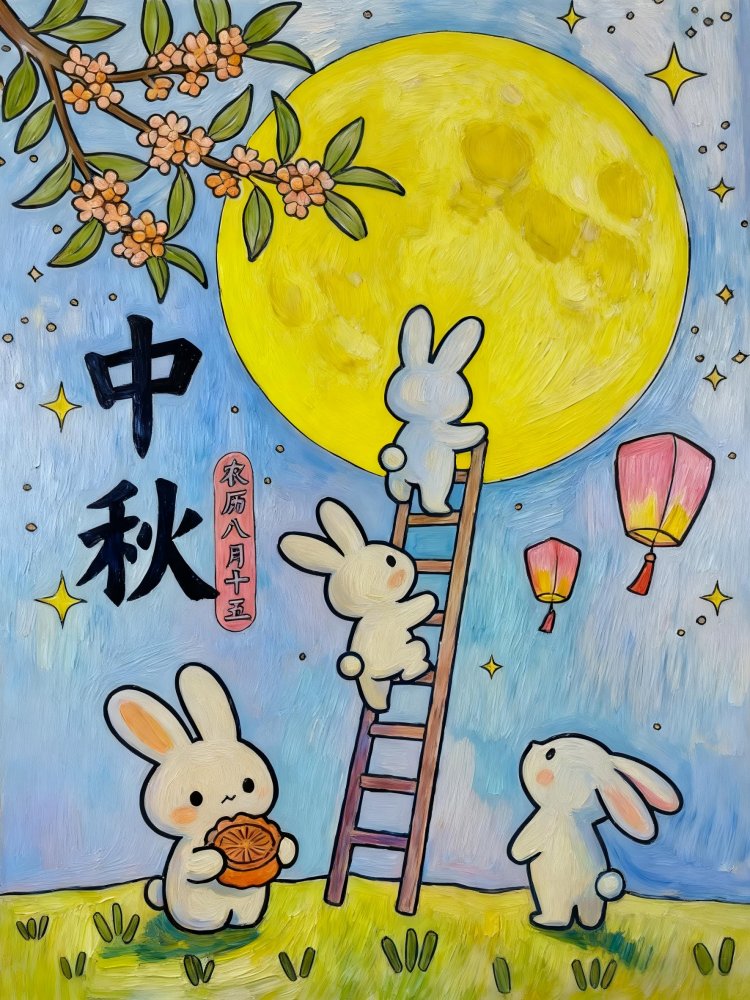喜迎团圆月，妙笔绘中秋