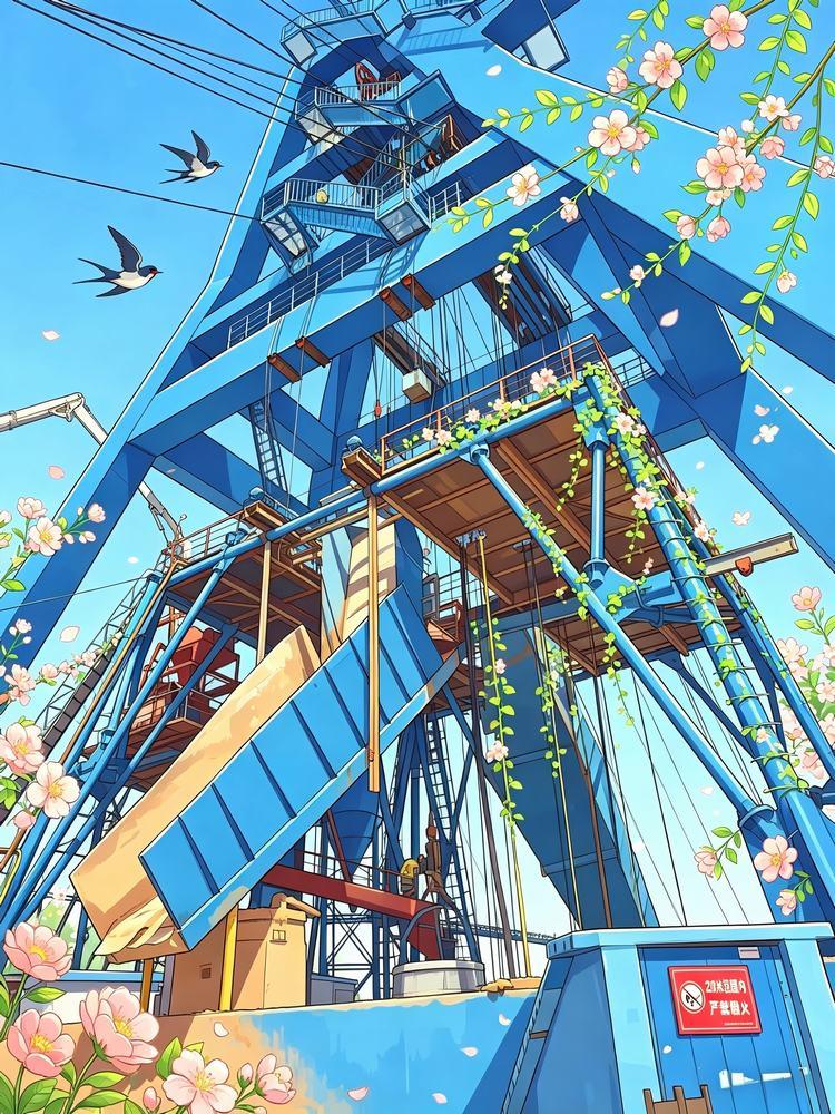 春风拂过矿建工地