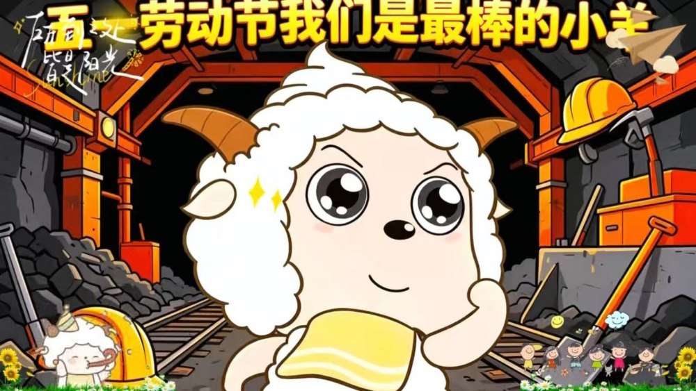 五一劳动节我们是最棒的小羊