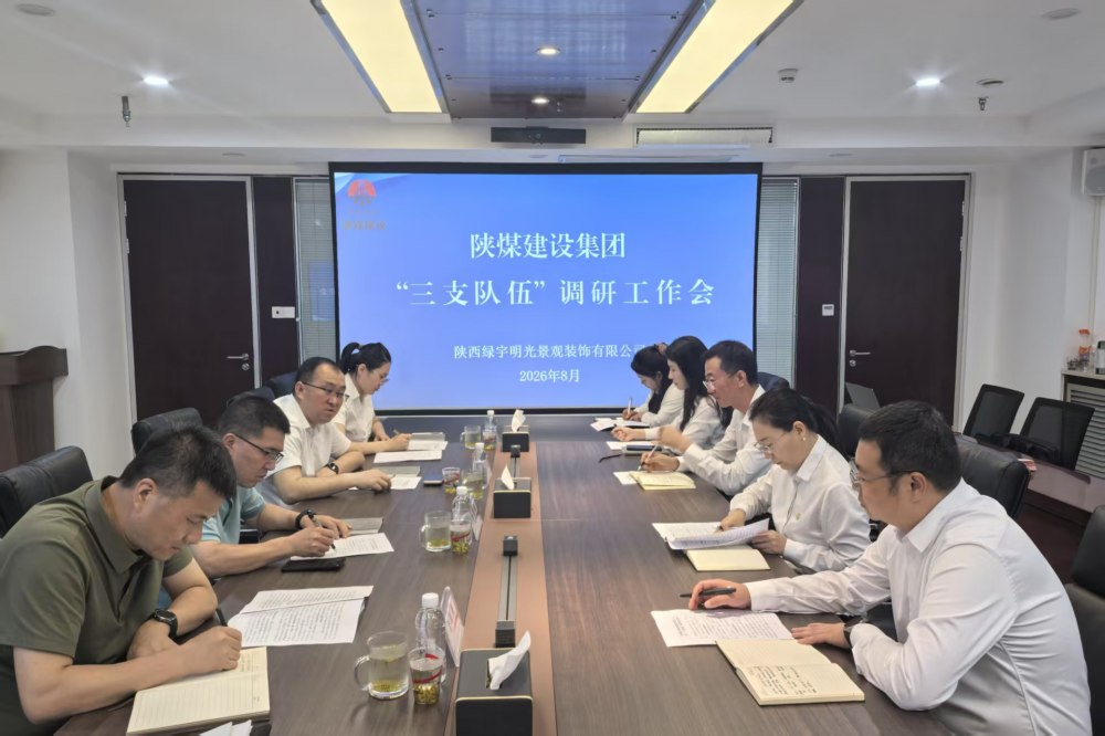 陕煤建设集团赴绿宇公司开展“三支队伍”专项调研