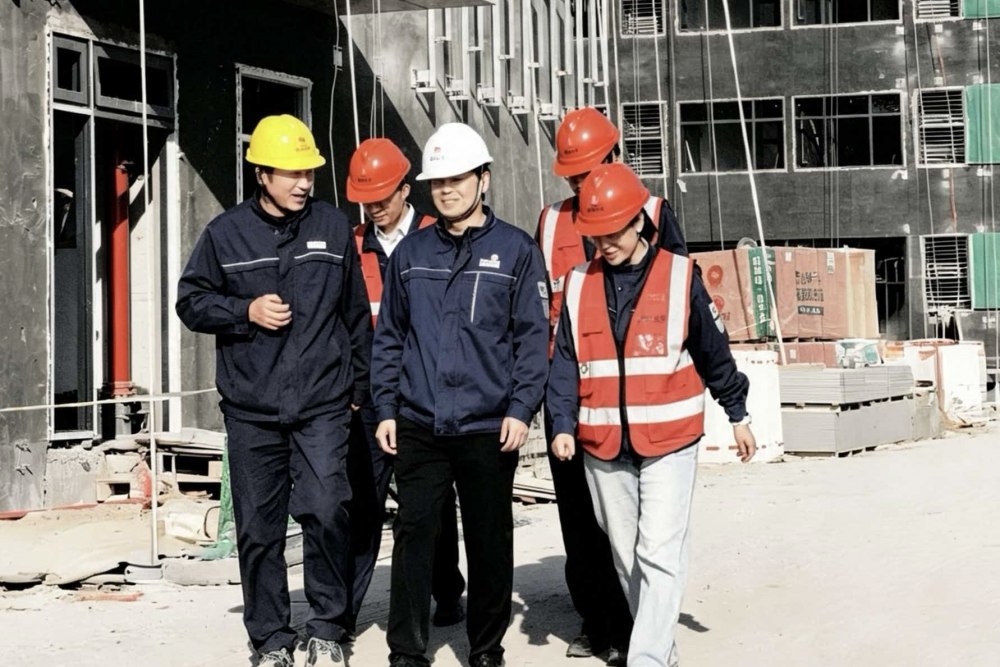张建华一行深入陕煤建设天工公司基层项目检查指导