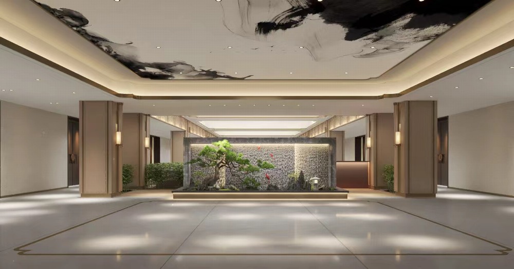 陕煤建设设计研究院:完成陕煤集团神南产业发展有限公司迎宾楼二楼大厅装修设计